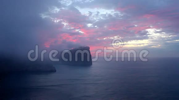 日落时分的摄魂怪巴利阿里群岛视频的预览图