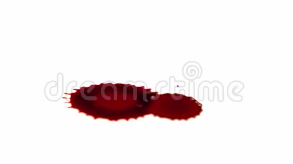 血滴在白色表面视频的预览图