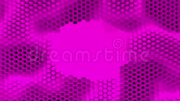 抽象紫色结晶背景蜂窝像海洋一样移动有文字或标志的地方视频的预览图