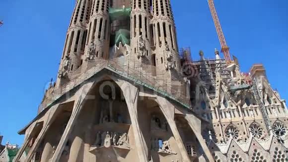 西班牙巴塞罗那的SagradaFamilia视频的预览图