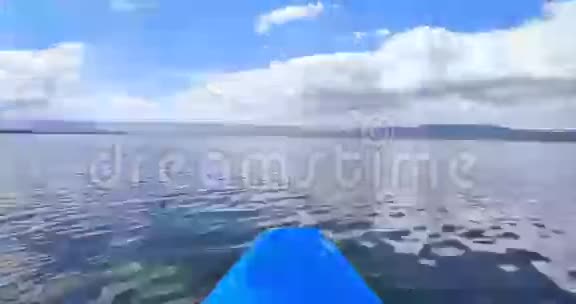 肯尼亚奈瓦沙蓝色独木舟游船视频的预览图
