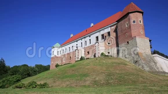 波兰桑多米尔兹14世纪的老城堡视频的预览图