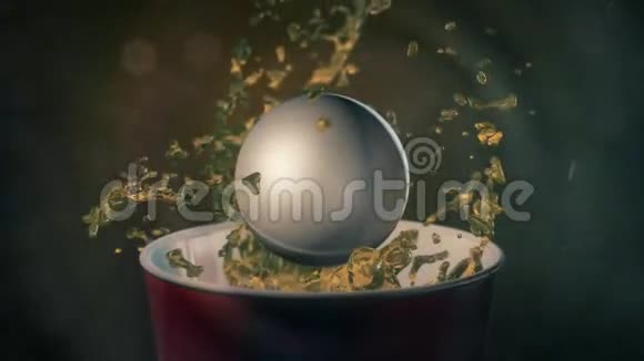 啤酒乒乓球在史诗照明视频的预览图