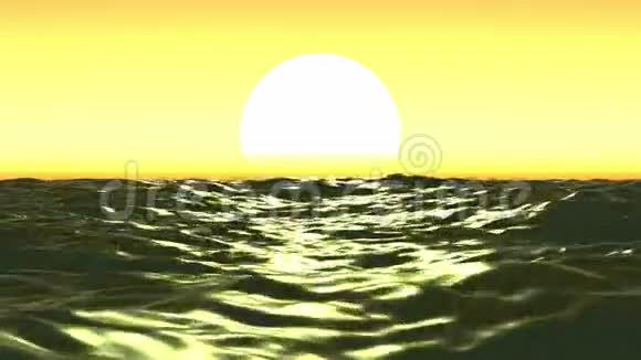 金色的夕阳视频的预览图