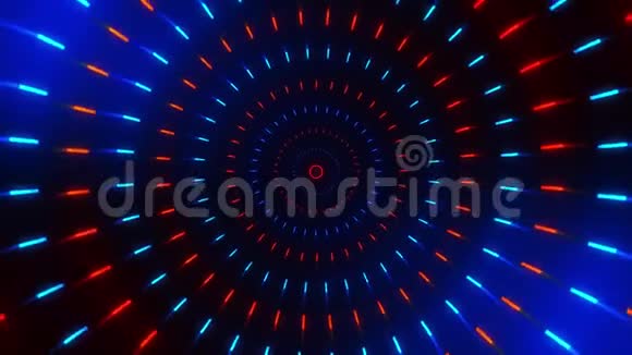 蓝红数据循环运动图形背景彩色旋转循环循环运动背景视频的预览图