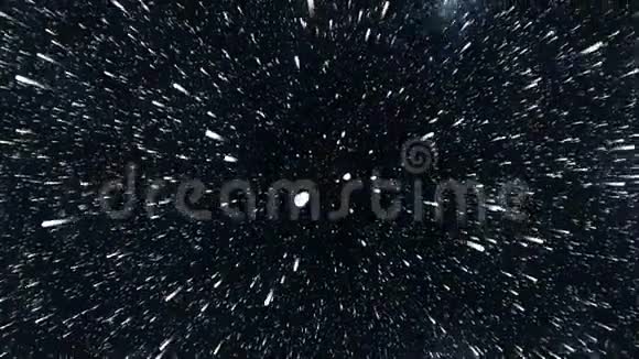 太空跳跃飞过星星明亮的动画视频的预览图