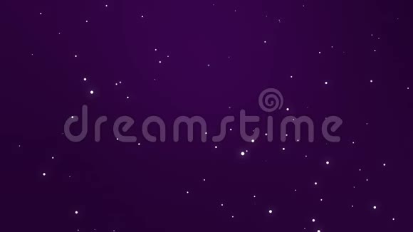 动画深紫色夜空背景视频的预览图
