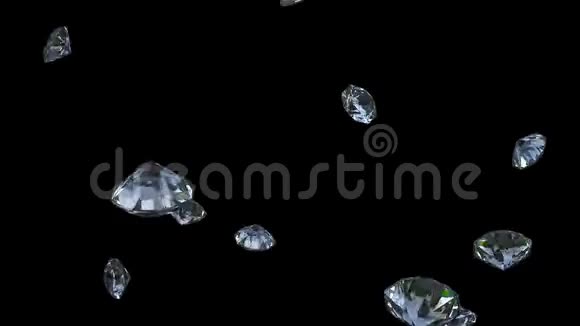 很多钻石掉下来了循环动画视频的预览图