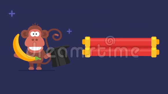 象形文字猴卷滑稽动物汉字占星术视频的预览图