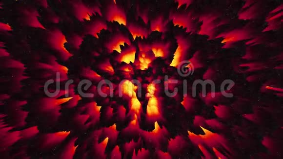 抽象的炽热岩浆熔岩背景地狱背景暗物质视频的预览图
