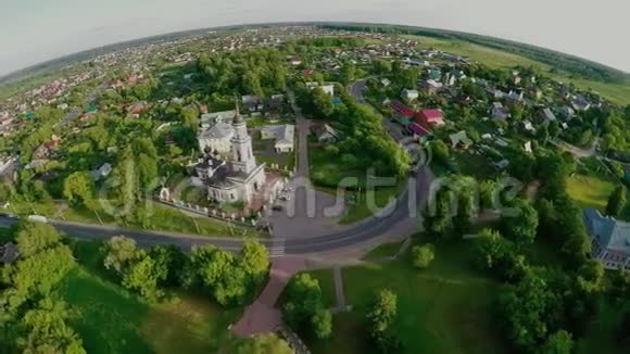 俄罗斯中部夏季乡村景观视频的预览图