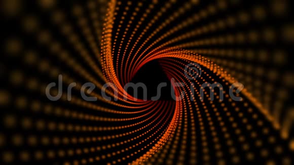几何三角隧道抽象运动黑色背景动画计算机设计抽象背景视频的预览图