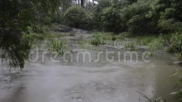 昆士兰布里斯班大雨后的洪水视频的预览图