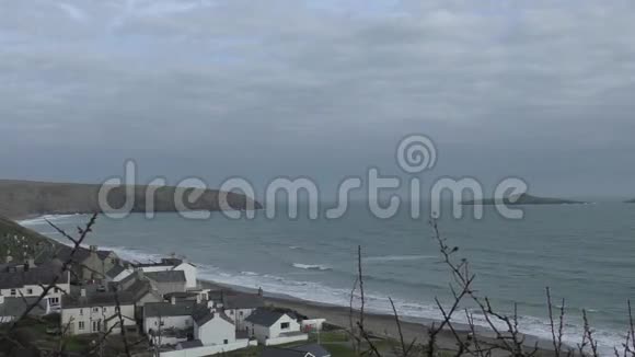 海景威尔士海岸阿贝索克视频的预览图