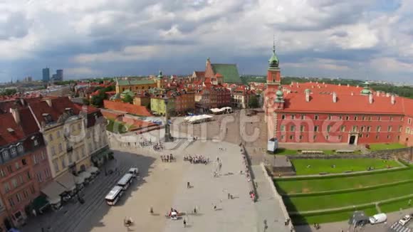 华沙老城广场波兰延时放大4k视频的预览图