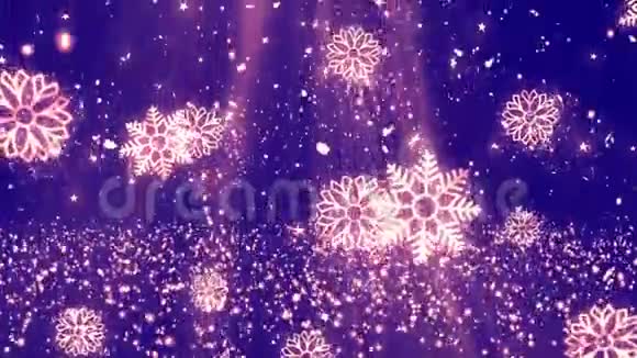 圣诞雪花闪烁5视频的预览图