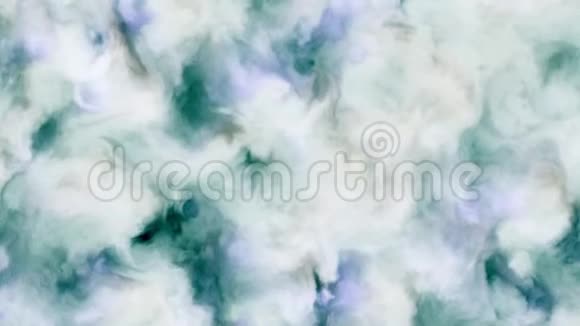 可循环4k视频乳白色蓝色和紫色云在空间星云中缓慢移动形成和溶解4k3840p视频的预览图