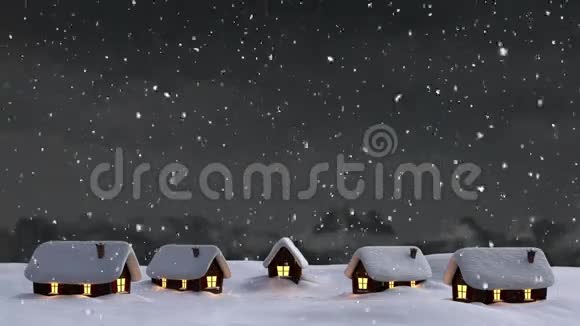 雪落在农村视频的预览图