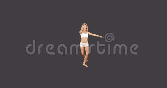 金发美女在跳芭蕾视频的预览图