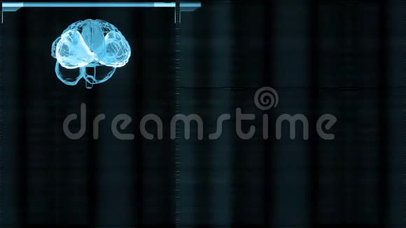 浅蓝色未来主义界面数字屏幕HUD视频的预览图