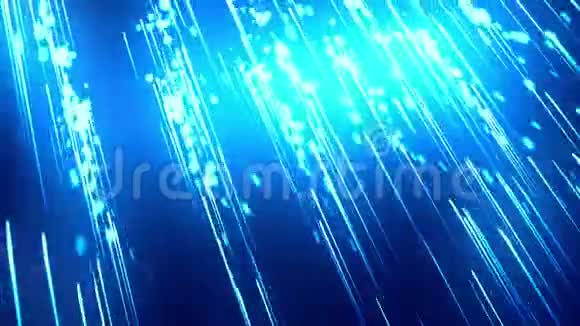 发光粒子轨迹蓝色视频的预览图