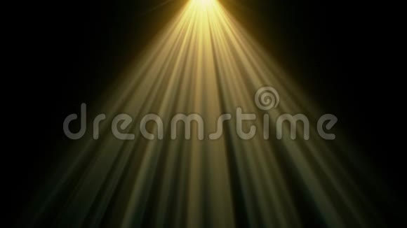 金色的天堂光线从上面的软光学镜头照射闪亮的动画艺术背景新质量的自然视频的预览图