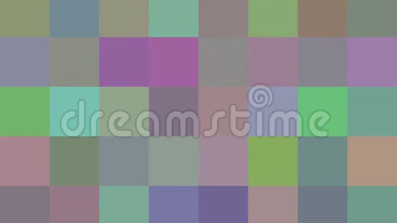 抽象多色方块可循环运动背景视频的预览图