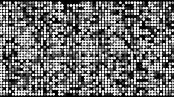 抽象网格类型无缝运动背景从流动发光闪烁闪光点运动Vj环背景从网格视频的预览图