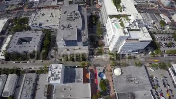 航空4k林肯路迈阿密海滩视频的预览图