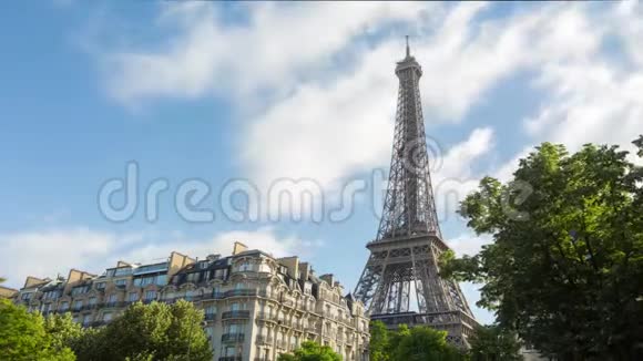 埃菲尔铁塔时间推移视频大楼视频的预览图