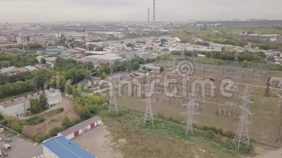 工业区空中视频的预览图