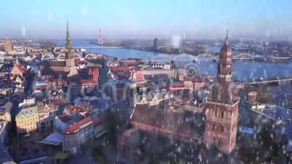 拉脱维亚里加航空景观视频的预览图
