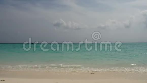 马尔代夫海岸的白沙视频的预览图
