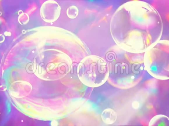 泡泡紫波克彩虹反射泡泡视频的预览图