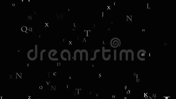 字母的背景矩阵英文字母表的矩阵视频的预览图