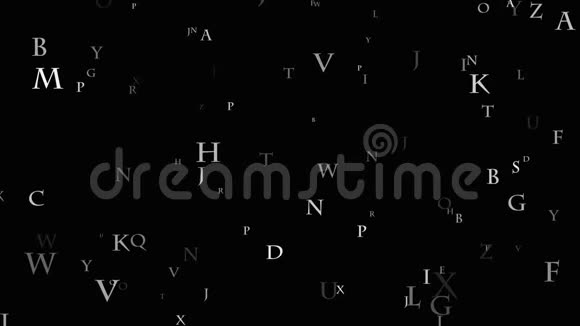 字母的背景矩阵英文字母表的矩阵视频的预览图