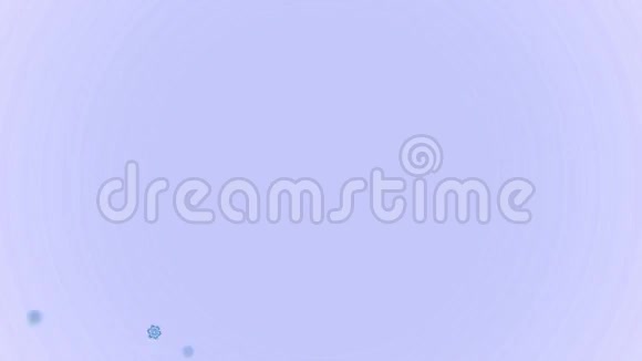 蓝色雪花流平动画视频的预览图