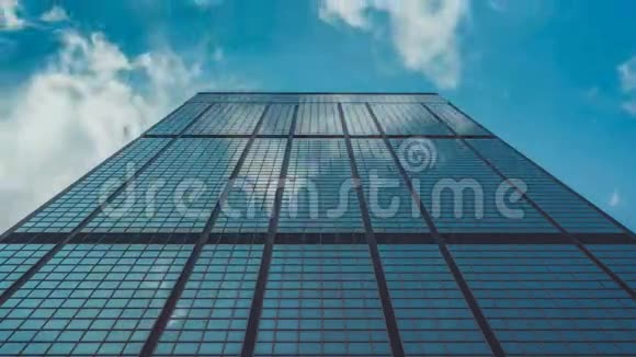 企业大厦蓝天白云视频的预览图