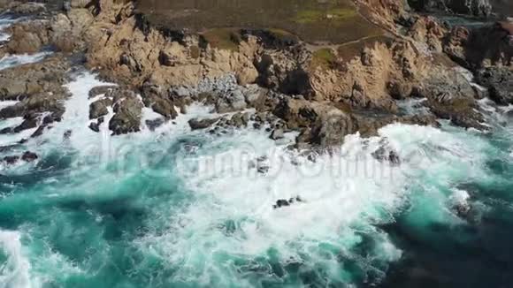 北加利福尼亚风景海滨航空视频的预览图