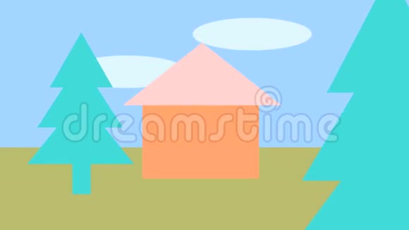 房子插图视频的预览图