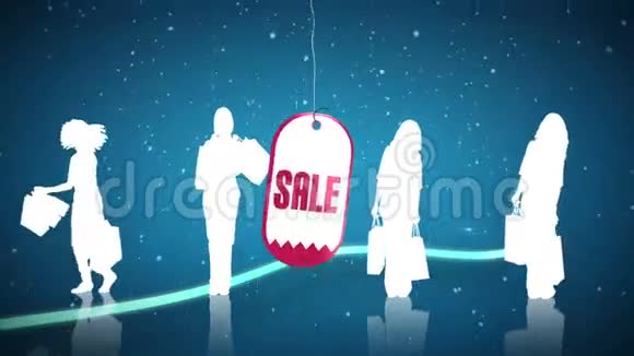 流星与圣诞树的销售广告视频的预览图