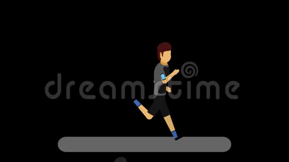 一个男孩和一个女孩在跑步视频的预览图