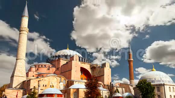 伊斯坦布尔的圣索菲亚世界著名的拜占庭建筑纪念碑视频的预览图