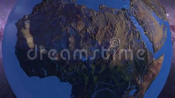 地球上不断上升的水覆盖着非洲视频的预览图