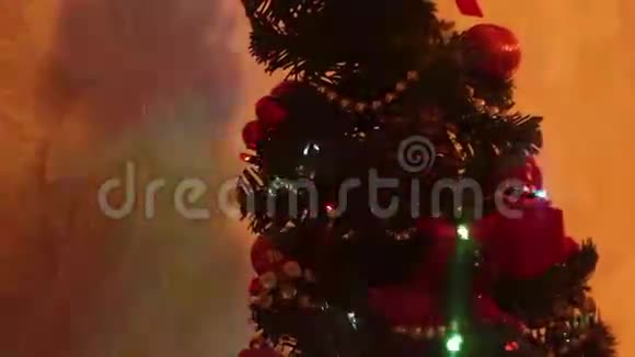 美丽的小圣诞树视频的预览图
