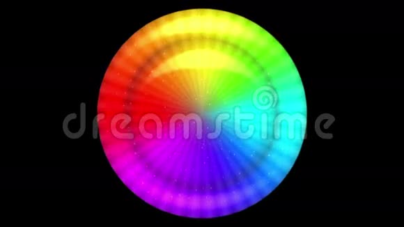旋转彩虹按钮无缝循环视频的预览图