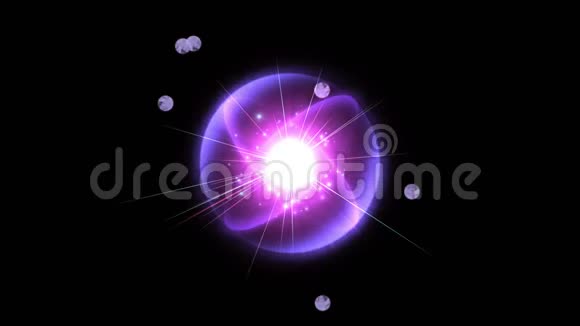 技术科学能量辐射射线涟漪恒星爆炸粒子烟花视频的预览图