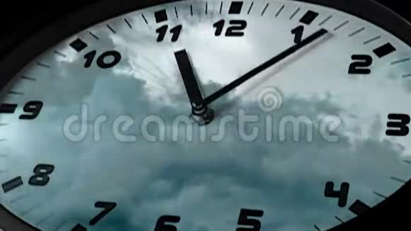 时钟在时间推移循环序列视频的预览图