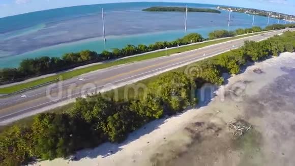 海外佛罗里达高速公路钥匙扣空中录像视频的预览图