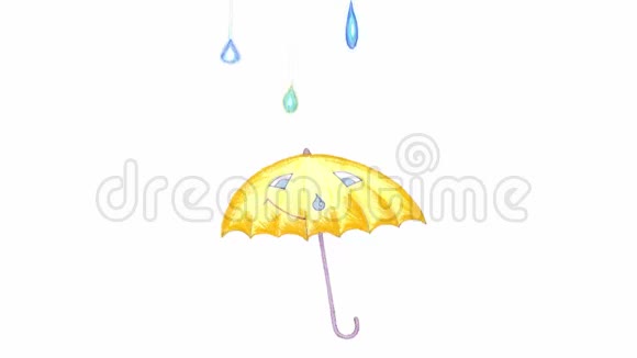 动画画雨伞视频的预览图